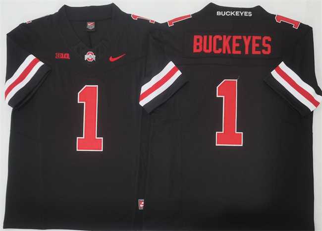 Men's Ohio State Buckeyes #1 Buckeyes Black 2025 F.U.S.E. Limited Stitched Jersey,We sell and wholesale Men's Ohio State Buckeyes #1 Buckeyes Black 2025 F.U.S.E. Limited Stitched Jersey on line form chian!